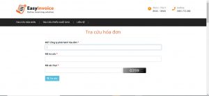 tra cứu hóa đơn điện tử trên hệ thống easyinvoice 