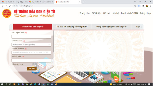 tra cứu hóa đơn điện tử có mã của cơ quan thuế
