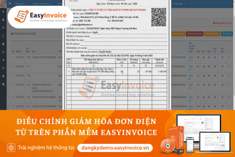 Giảm hóa đơn điện tử trên Easyinvoice: Bạn muốn tiết kiệm chi phí cho doanh nghiệp của mình? Hãy giảm hóa đơn điện tử trên Easyinvoice. Với hình ảnh, bạn sẽ biết cách giảm hóa đơn điện tử trên Easyinvoice một cách dễ dàng và tiện lợi. Với các tính năng mới nhất, Easyinvoice sẽ là giải pháp tối ưu cho việc tạo hóa đơn điện tử hoàn toàn tốt nhất.